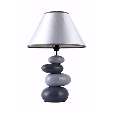 All The Rages Shades Of Gray Ceramic Stone Table Lamp